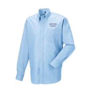 Mens Long Sleeve Classic Oxford Shirt  In Oxford Blue